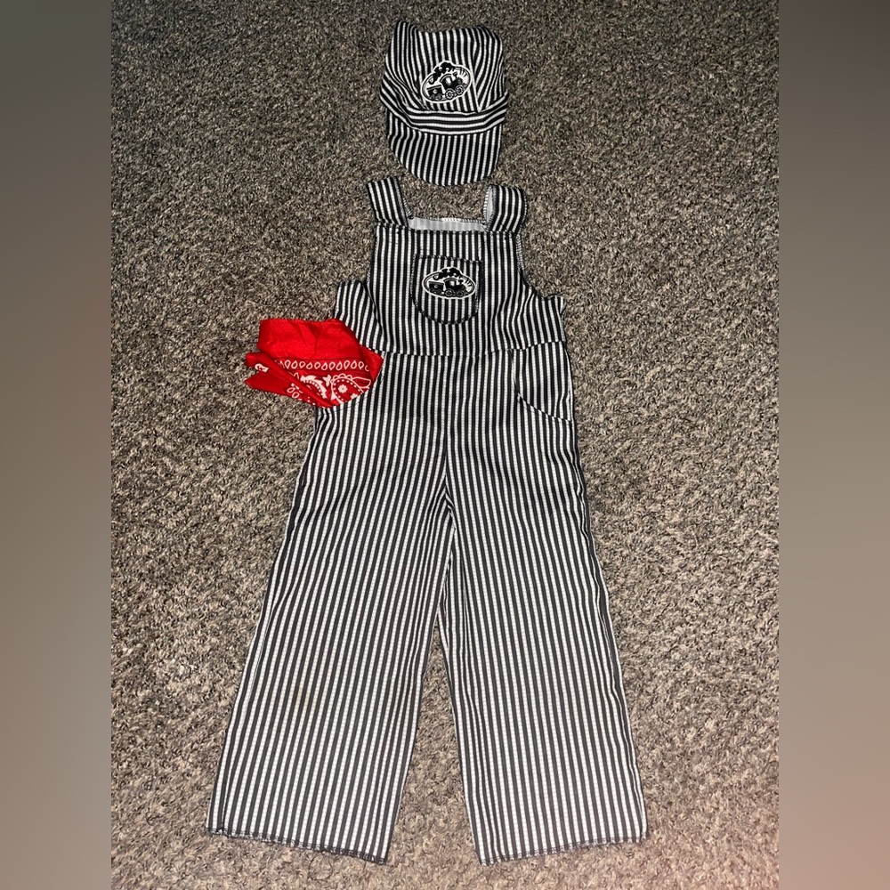 3-4T Train Conductor play outfit